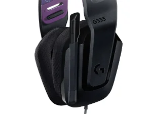 سماعة ألعاب Logitech G335 سلكية مع ميكروفون قابل للطي لكتم الصوت ومنفذ صوت 3.5 مم - أبيض - Thumbnail 12