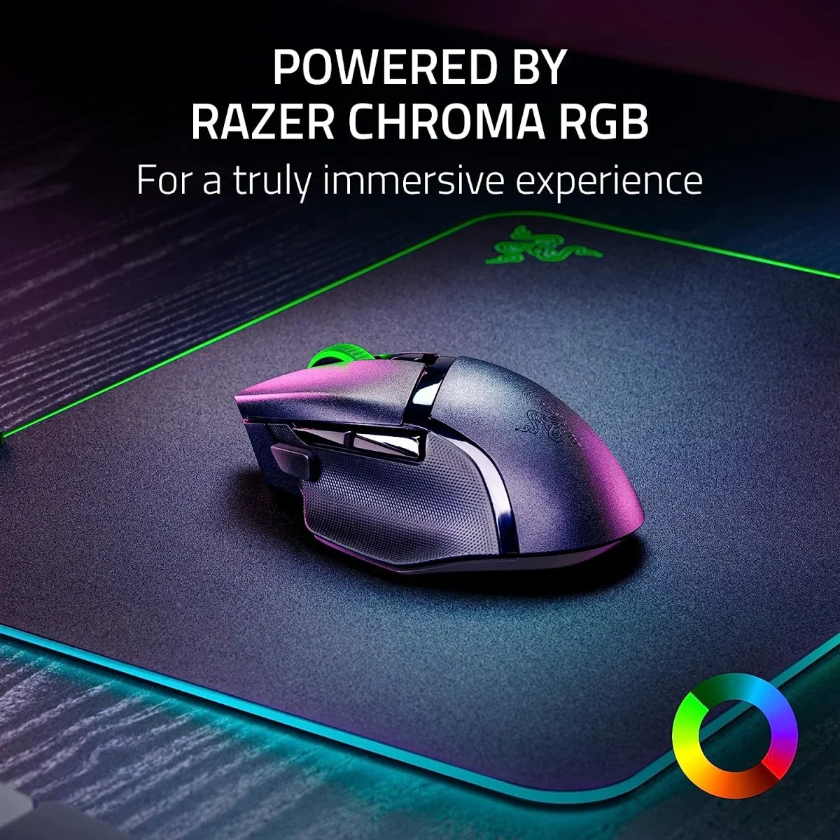 ماوس ألعاب Razer Basilisk V3 X HyperSpeed لاسلكي بمستشعر بصري 18K، أبيض - Thumbnail 7