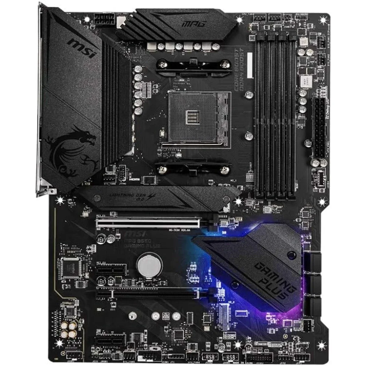 لوحة أم MSI MPG B550 Gaming Plus بمقبس AM4 وبحجم ATX - Thumbnail 2