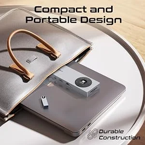 Promate ComandHub-Pro 14-in-1 USB-C Multiport Hub with 100W PD, 4K 60Hz HDMI & Gigabit Ethernet - Thumbnail 11