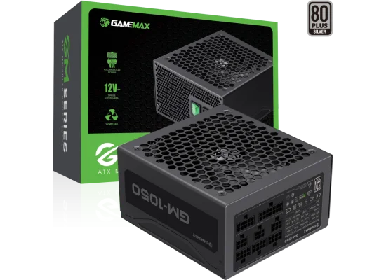 GameMax GM-1050 1050W Fully Modular ATX PSU, 80 Plus Certified, Silent 140mm Fan - Image 2