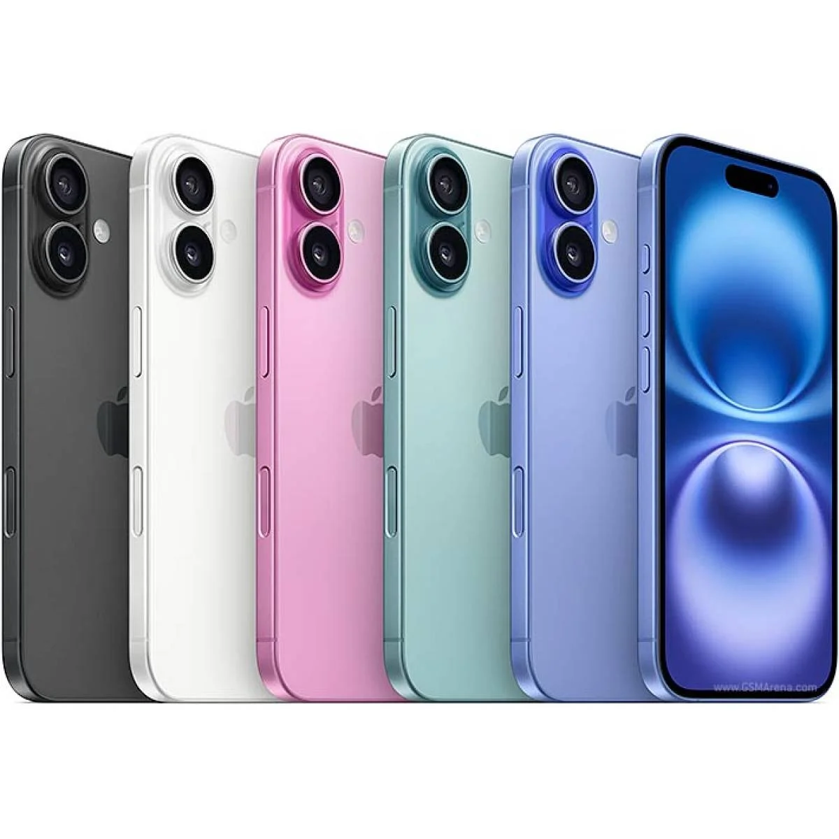 هاتف Apple iPhone 16 سعة 128GB أبيض، معالج A18، شاشة Super Retina XDR مقاس 6.1 إنش، كاميرا مزدوجة 48MP، مقاومة IP68