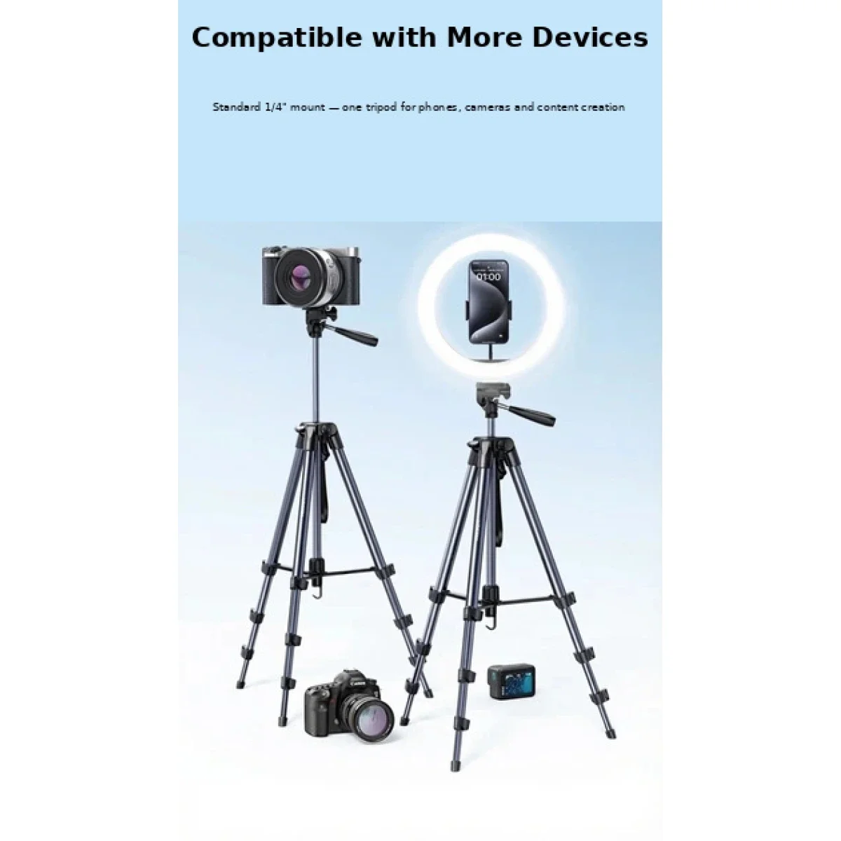Ugreen LP742 Portable Floor-Standing Smartphone Tripod 25428 - Image 5