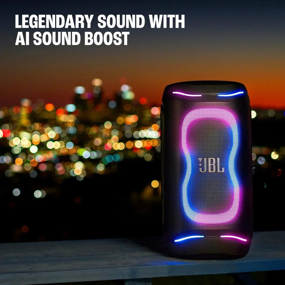 مكبر صوت حفلات محمول JBL PartyBox 130 بقدرة 200 واط، تشغيل حتى 15 ساعة، أسود - Thumbnail 4
