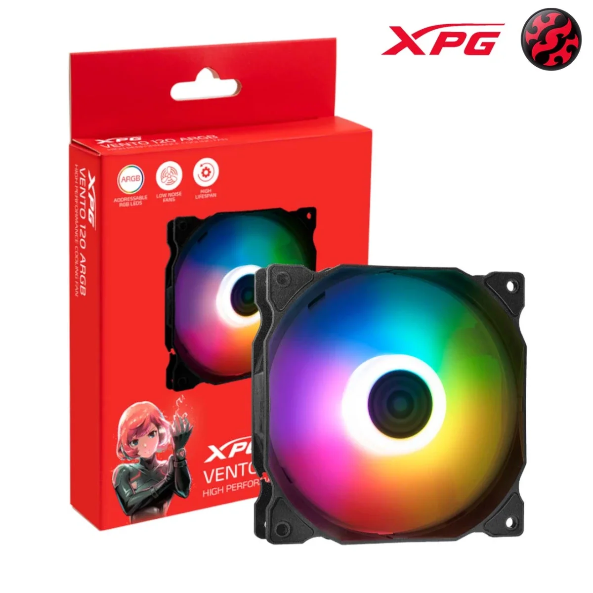 مروحة تبريد XPG VENTO 120 ARGB مقاس 120 مم
