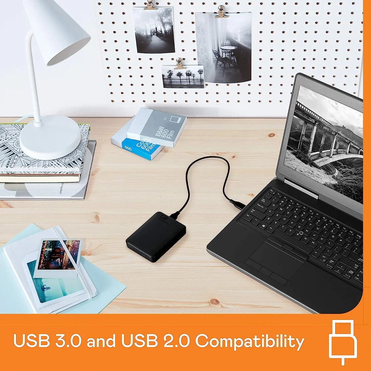 Western Digital Elements 4TB Portable External HDD USB 3.0 Black - Thumbnail 3