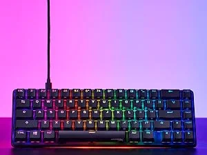 كيبورد ألعاب HyperX Alloy Origins 65 ميكانيكي بمفاتيح حمراء خطية وإضاءة RGB - Thumbnail 13