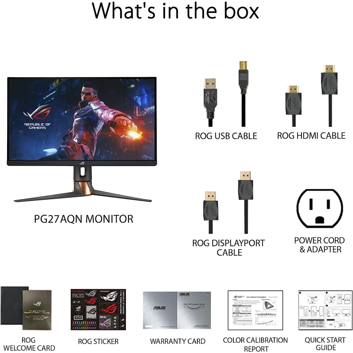 Asus ROG Swift PG27AQN 27-Inch QHD Fast IPS 360Hz Gaming Monitor - Thumbnail 7