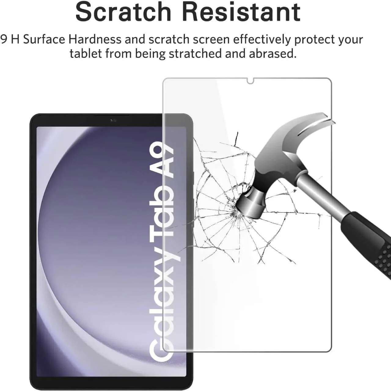 واقي شاشة No-Brand زجاج مقوّى لتابلت Samsung Tab A9 8.7 إنش (X110/X115) - Thumbnail 2