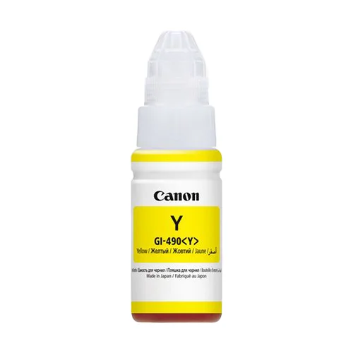 عبوة حبر أصلي Canon PIXMA أصفر 70 مل – GI-490 PGB Y (0666C001AA) - Image 2