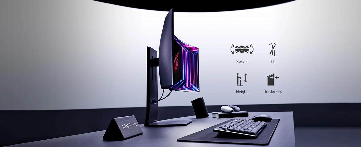 شاشة ألعاب LG 34GS95QE-B UltraGear OLED منحنية 34 إنش WQHD 240 هرتز - Thumbnail 17