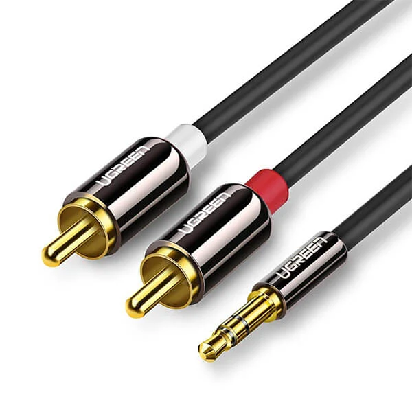 Ugreen AV116 3.5mm Male Jack to 2 RCA Male Audio Cable 1.5m - Image 1