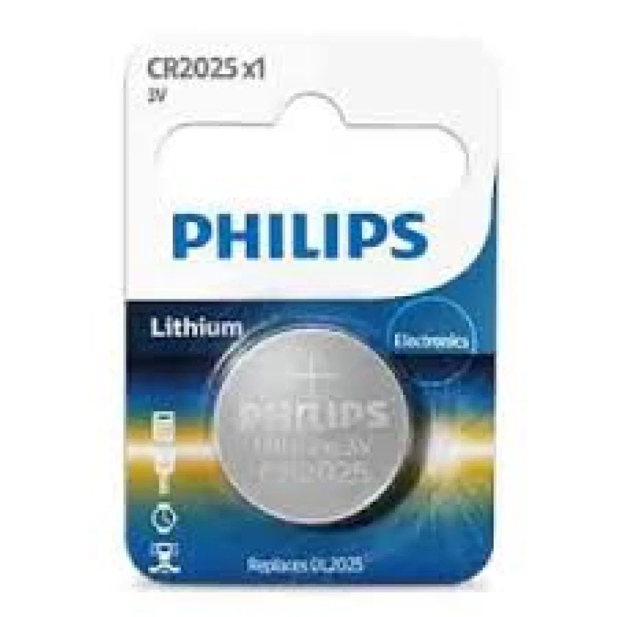 بطارية Philips CR2025 ليثيوم دائرية 3 فولت