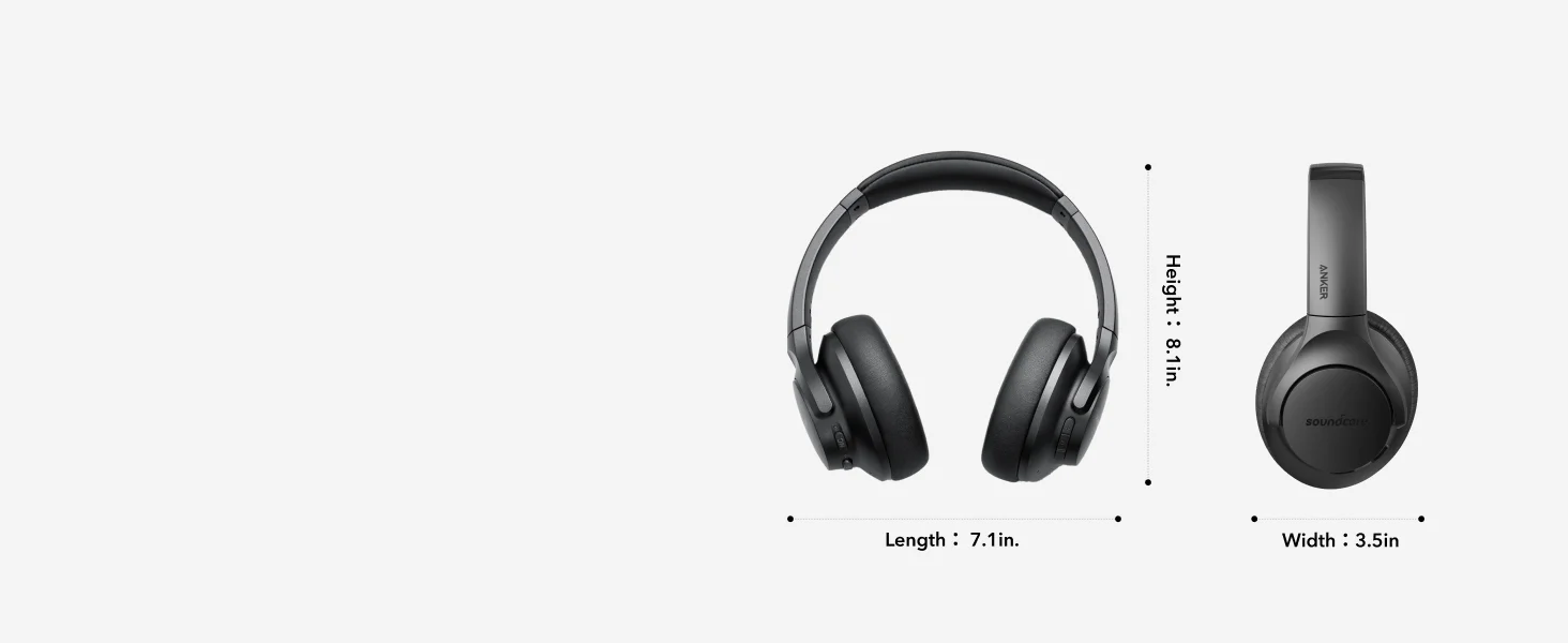 Anker Soundcore Life Q20 Hybrid ANC Wireless Over-Ear Headphones, Silver - Thumbnail 12