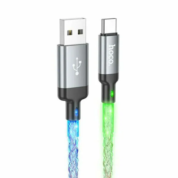 HOCO U112 USB-A to Type-C Data & Charging Shine Cable 1m - Image 2
