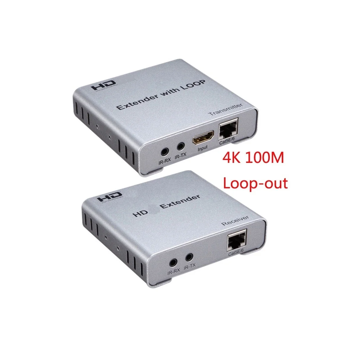 طقم تمديد CKL HDMI عبر Cat6 لمسافة 100 متر مع USB والطاقة