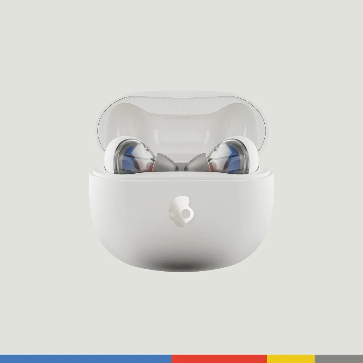 سماعات أذن Skullcandy Rail لاسلكية بتقنية Bluetooth، بطارية حتى 42 ساعة، IP55 - Bone - Image 2
