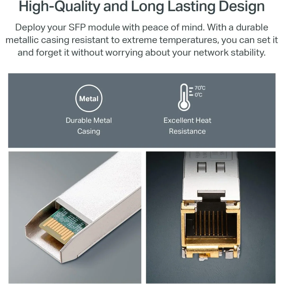 وحدة SFP إلى RJ45 ‏1000Base-T من TP-LINK Omada TL-SM331T بسرعة 1.25G - Thumbnail 3