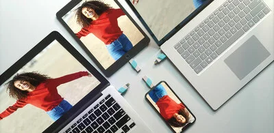 فلاشة SanDisk iXpand Flip سعة 256GB 2 في 1 بمنفذي Lightning وUSB-A - Image 13