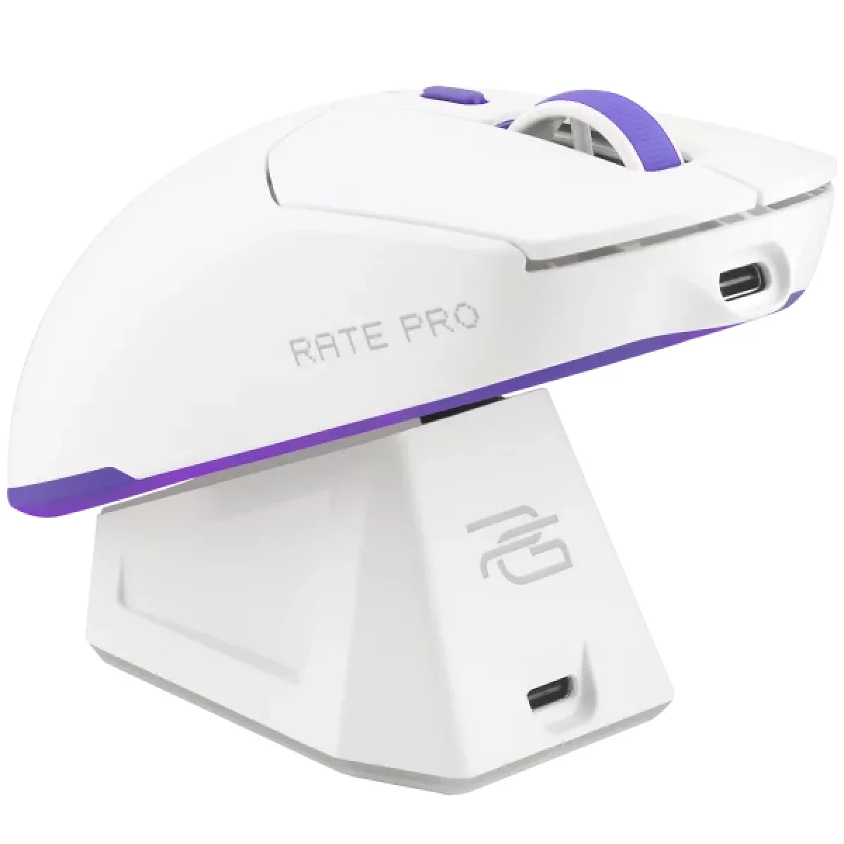 ماوس ألعاب Proove Rate Pro لاسلكي ثلاثي الوضع 26000 DPI مع قاعدة شحن أبيض WMRPCD022002 - Image 3