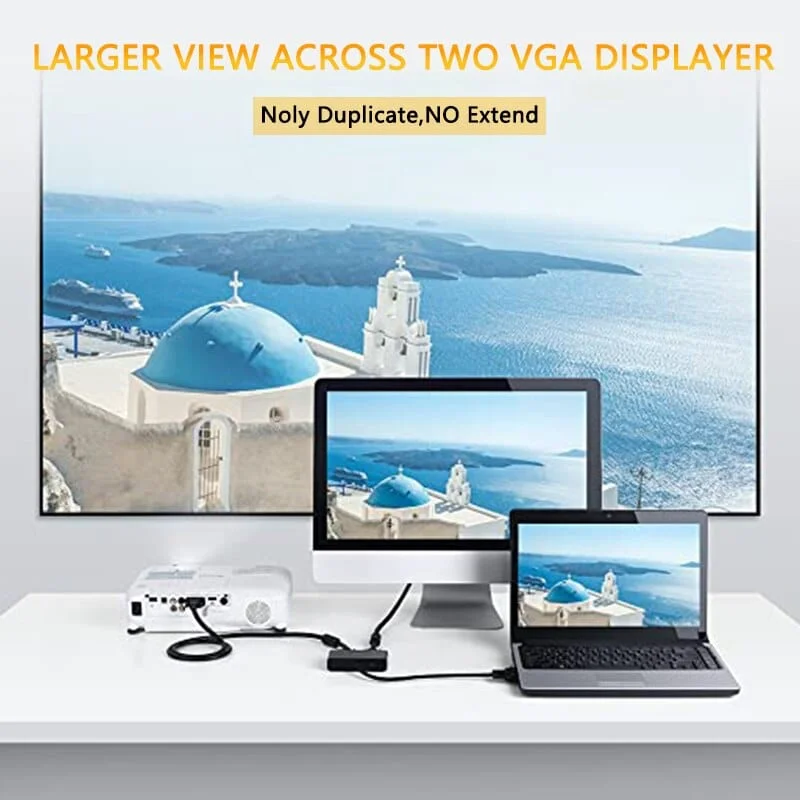 موزع VGA بمنفذين مع طاقة - Image 9