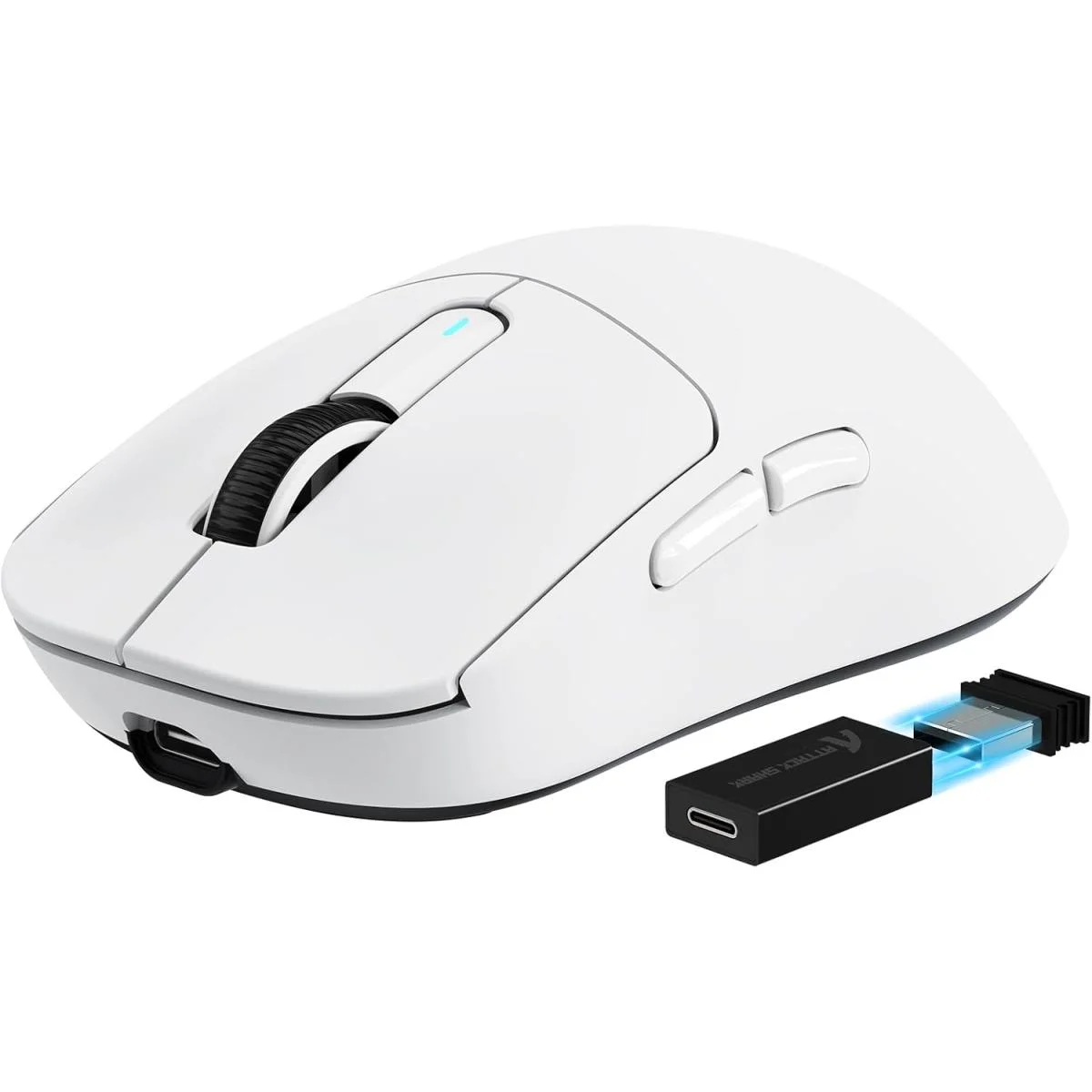 ماوس ألعاب ATTACK SHARK X3PRO لاسلكي خفيف ثلاثي الاتصال، 26K DPI، أبيض