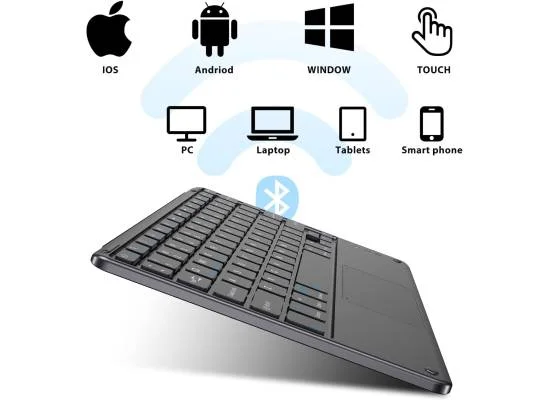 لوحة مفاتيح BlackView K1 بلوتوث مع لوحة لمس وتخطيط QWERTY لأجهزة iOS وAndroid وWindows - Image 8