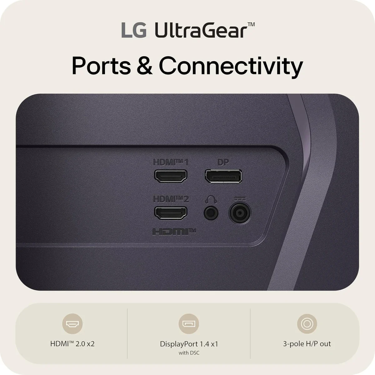 LG 32G620B-B UltraGear 32-inch IPS 2K QHD Gaming Monitor, 200Hz, 1ms, HDR10, G-SYNC Compatible, FreeSync Premium, HDMI, DisplayPort, Adjustable Stand - Thumbnail 4