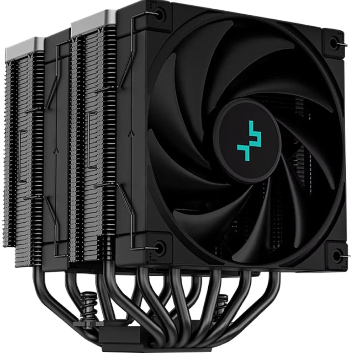 DeepCool AK620 Zero Dark CPU Air Cooler 260W TDP Dual-Tower with 2x120mm Fans - Image 2