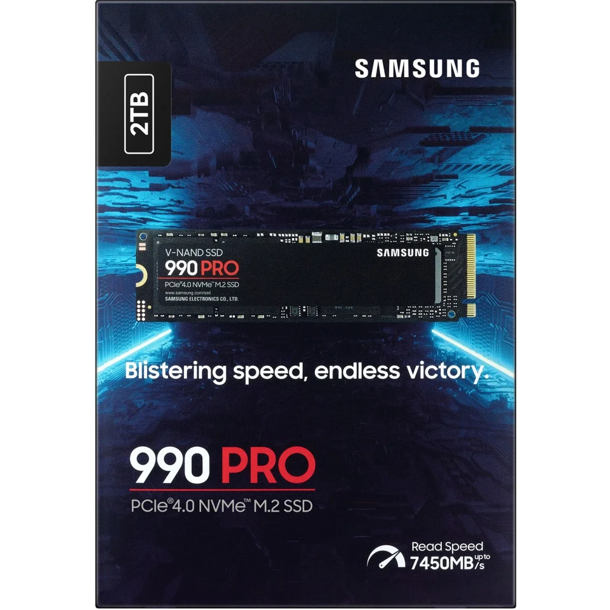 Samsung 990 PRO 2TB PCIe 4.0 NVMe M.2 2280 Internal SSD Up to 7450 MB/s - Image 1