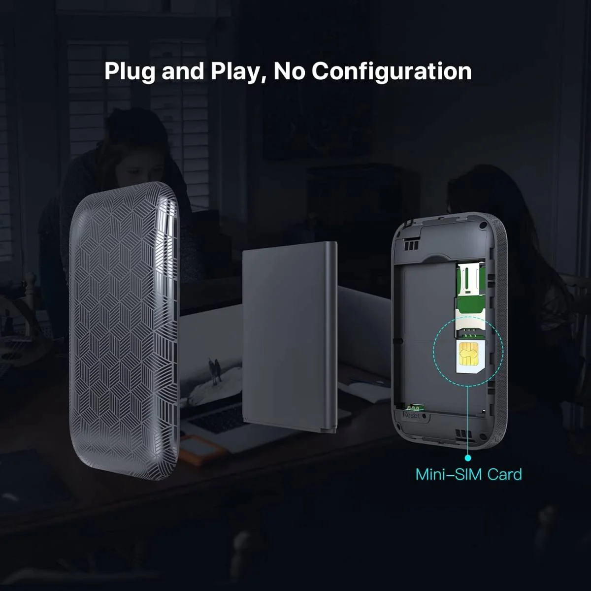 راوتر متنقل Tenda 4G185 v4.0 4G LTE واي فاي 6 بسرعة 286Mbps وشاشة LCD وبطارية 2100mAh - Image 4