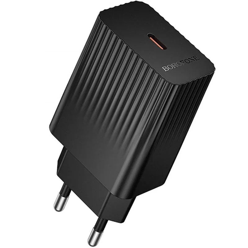 Borofone BAS73A PD 20W Super-Fast Charger Adapter EU Plug Black