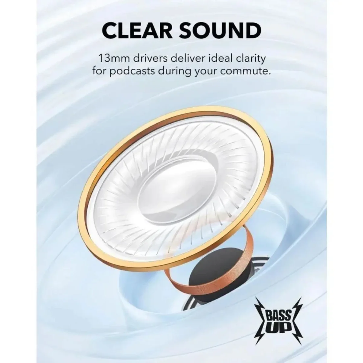 سماعات Anker Soundcore K20i لاسلكية شبه داخل الأذن، تشغيل حتى 36 ساعة، بنفسجي - Thumbnail 6