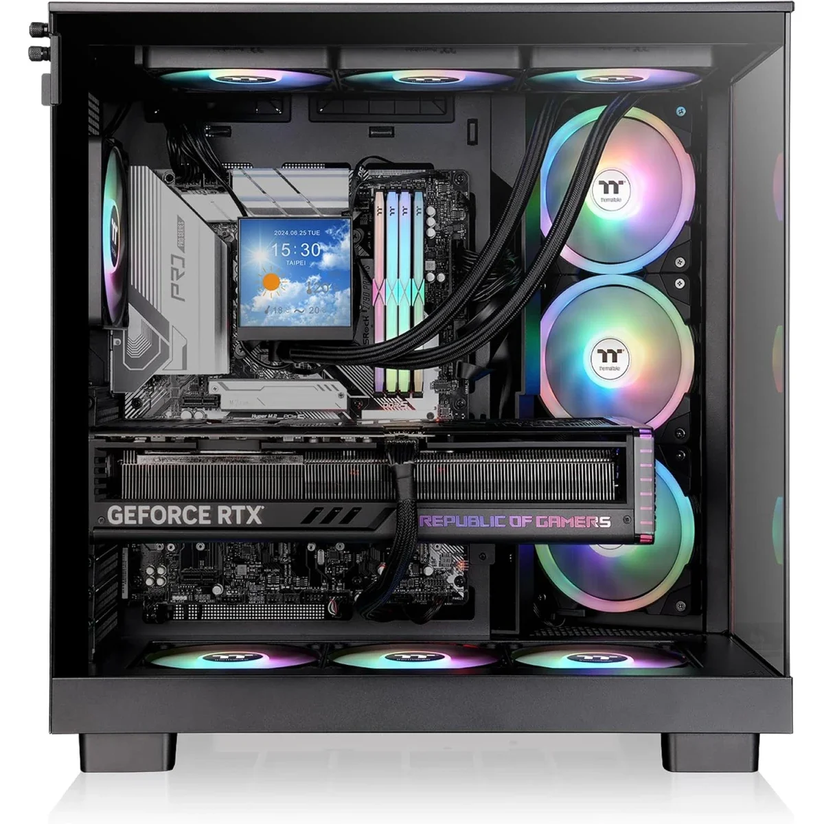Thermaltake View 380 XL WS ARGB Mid-Tower PC Case Black - Image 3