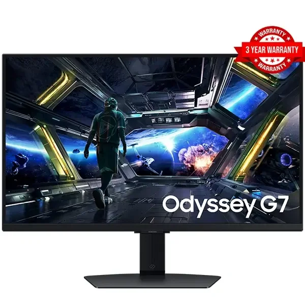 شاشه عاب Samsung Odyssey G7 Smart Tizen DG702 مقاس 27 انش 4K UHD بتردد 144Hz