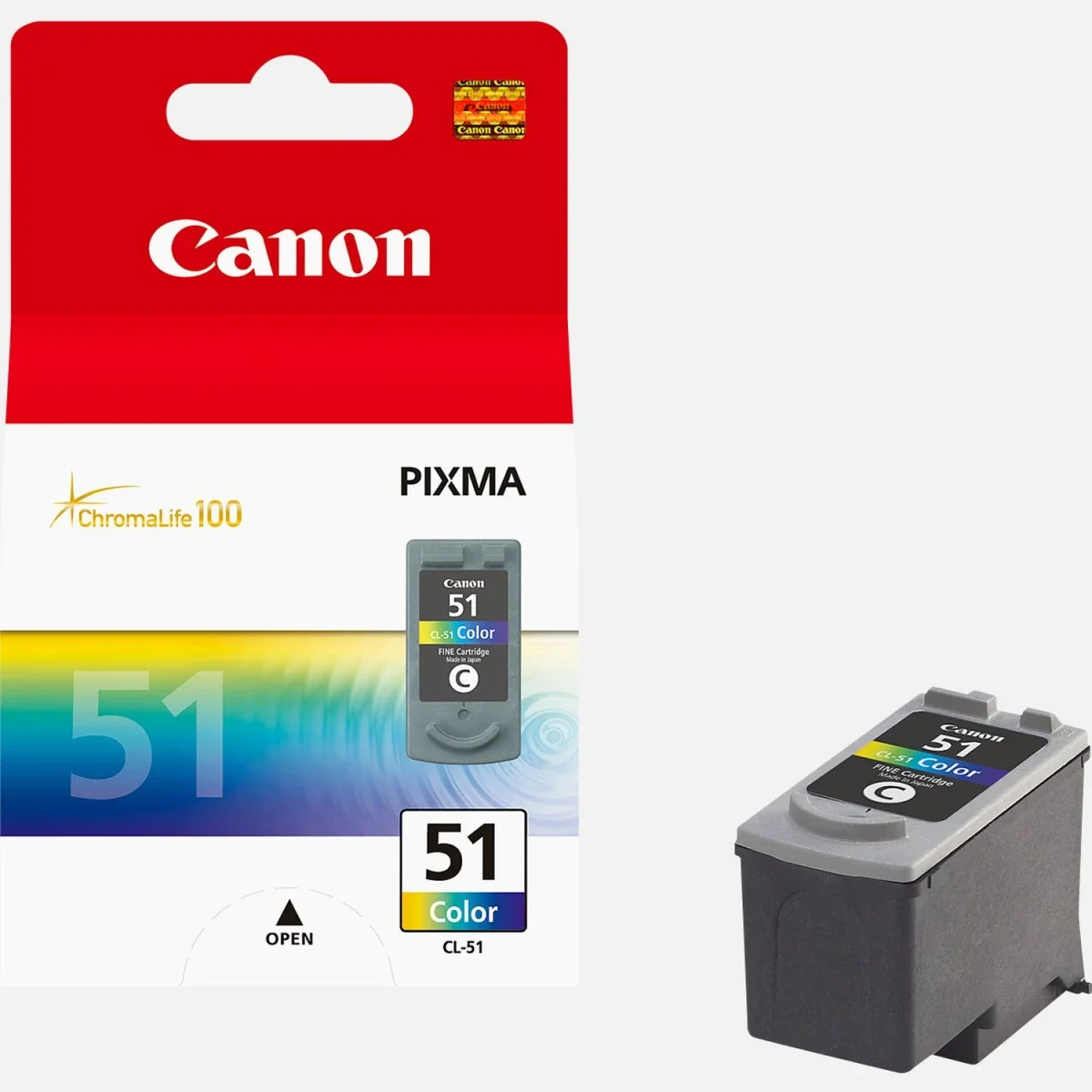 Canon CL-51 High Yield Tri-Color Original Inkjet Cartridge