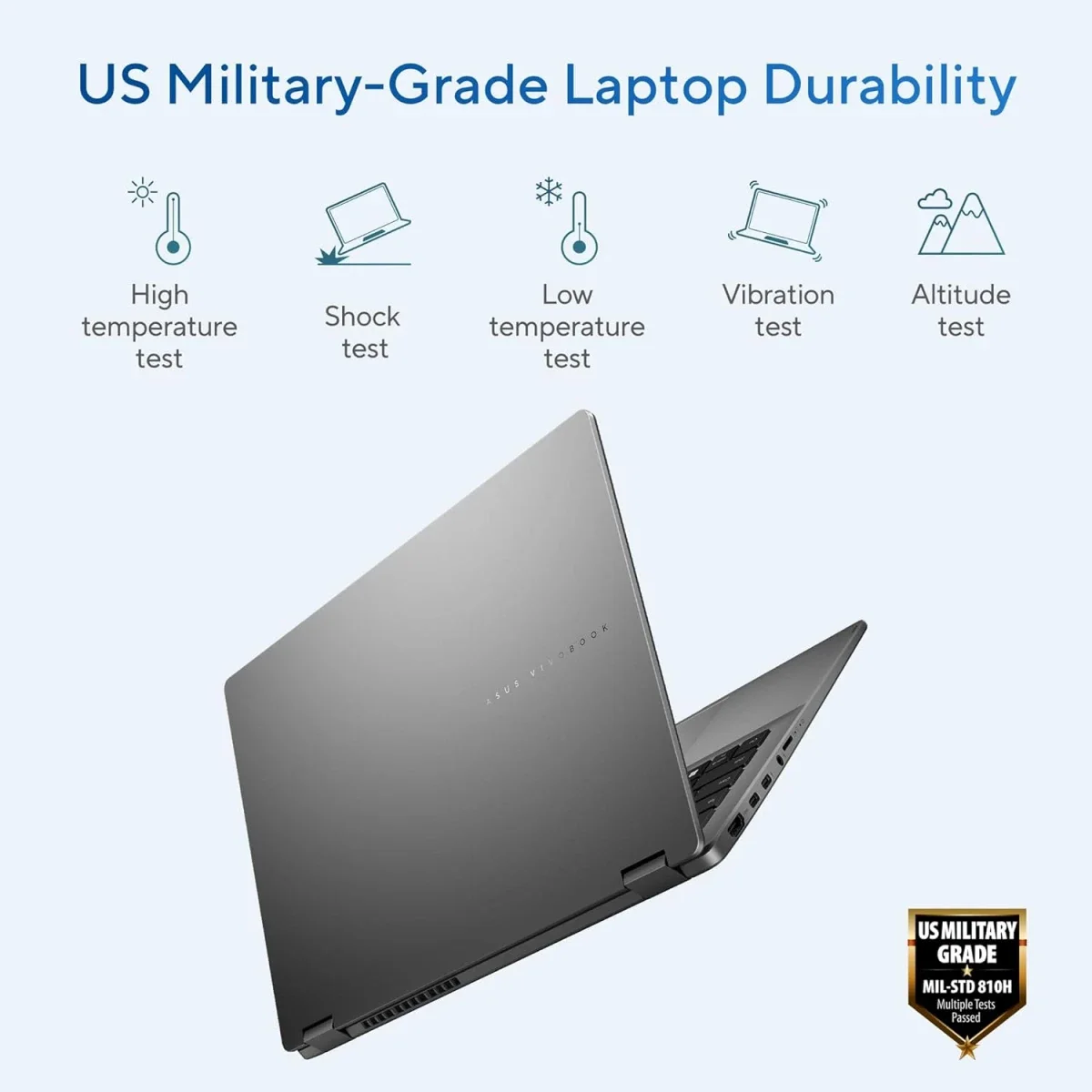 لابتوب Asus Vivobook 14 Flip (2025) TP3407 Copilot+ PC بمعالج Intel Core Ultra 7 256V، شاشة OLED لمس 14.0 إنش، 16GB RAM، 512GB SSD - Image 11