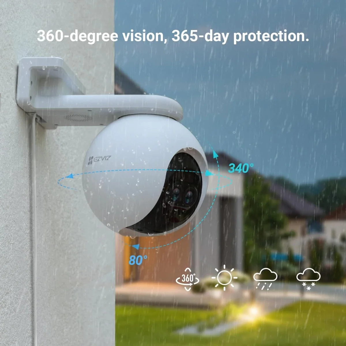 Ezviz C8PF Outdoor Security Camera 1080P Pan Tilt Zoom Wi‑Fi with 8× Mixed Zoom - Image 2