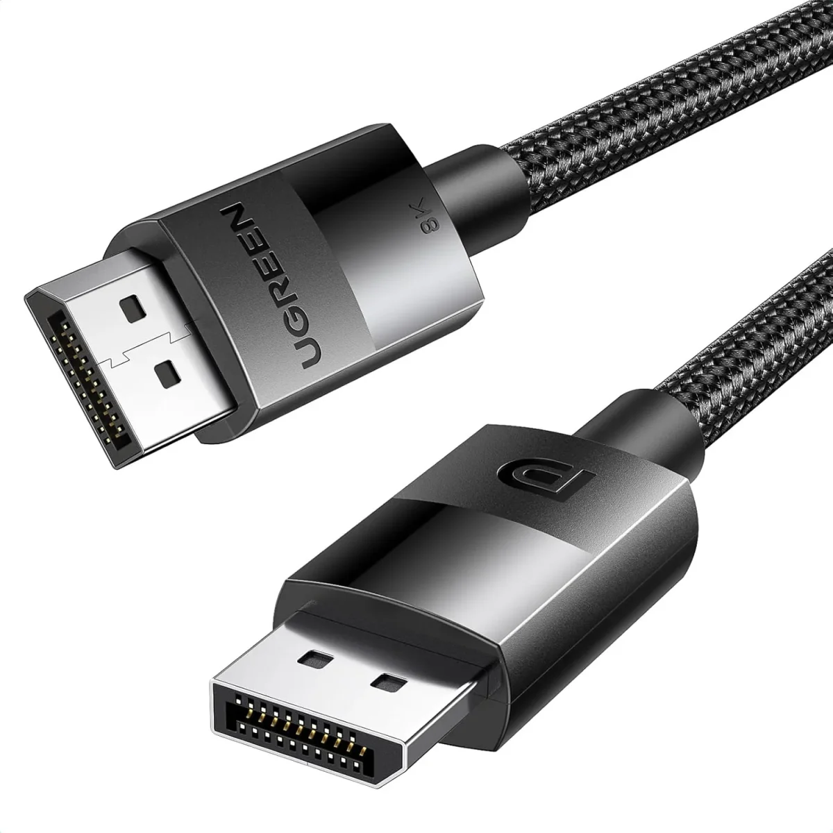 Ugreen 80394 DisplayPort 1.4 Gaming Cable 5m, 8K 60Hz, 4K 144Hz, Nylon Braided, Male to Male