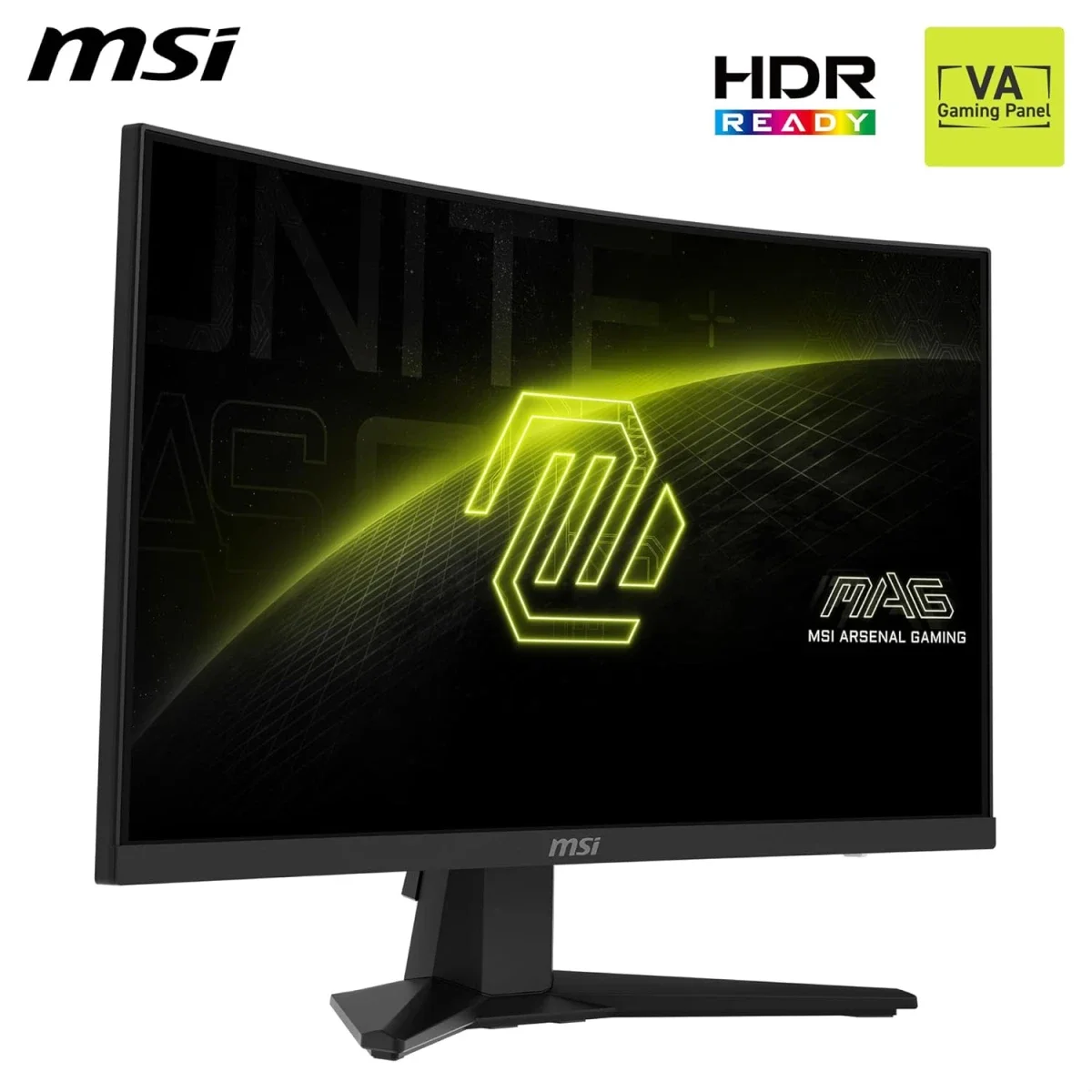 MSI MAG 244C 24-Inch Curved FHD Gaming Monitor, 180Hz, 1ms, VA, FreeSync, Black - Image 3