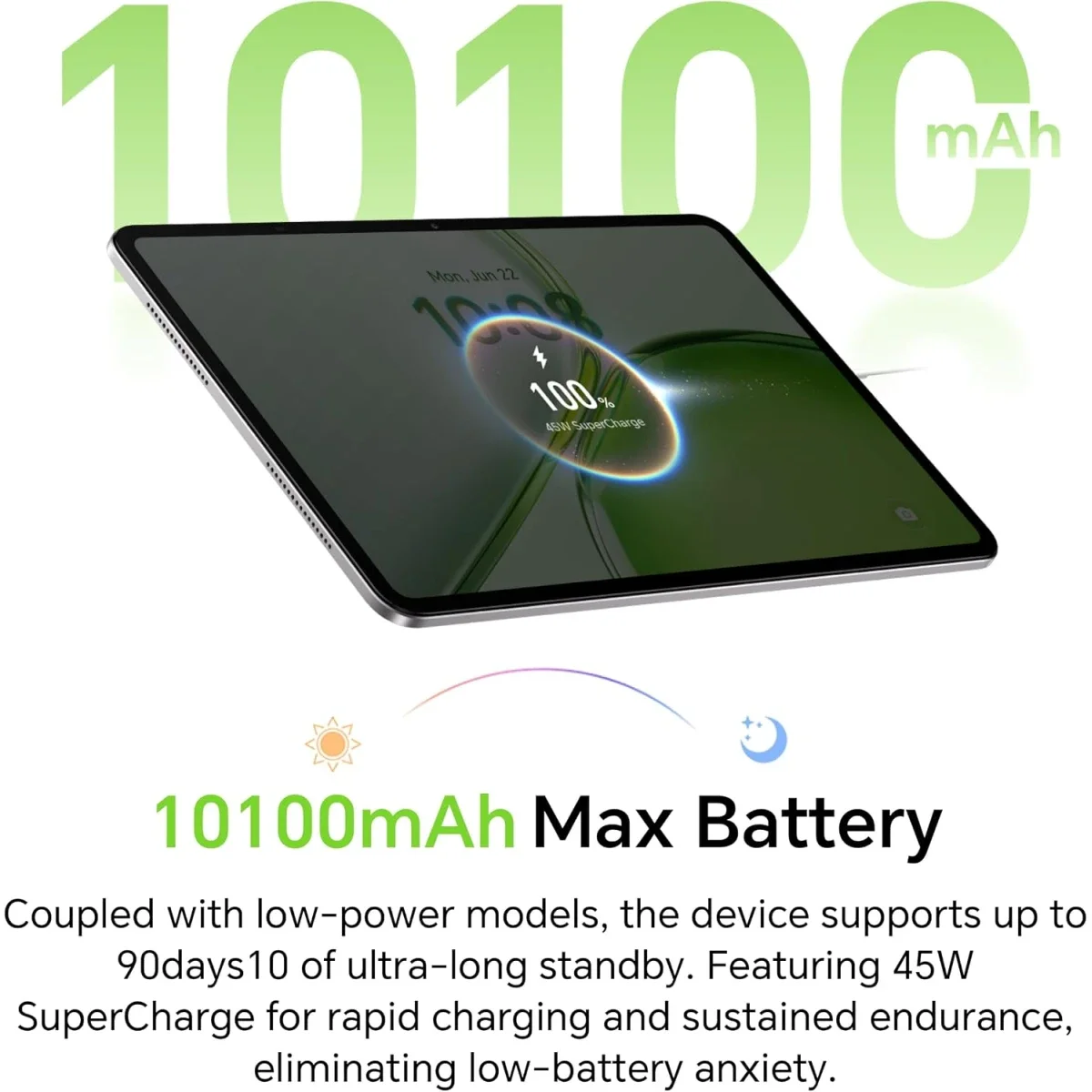 تابلت HONOR Pad X9b Max (2026) مقاس 13.0 إنش بتردد 120Hz، واي فاي، رام 6GB وتخزين 128GB، رمادي مع غطاء Flip Cover مجاني - Thumbnail 4