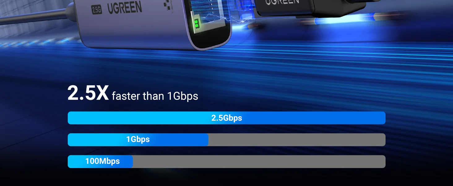 محول إيثرنت Ugreen USB-C إلى RJ45 بسرعة 2.5G من الألومنيوم - Thumbnail 4