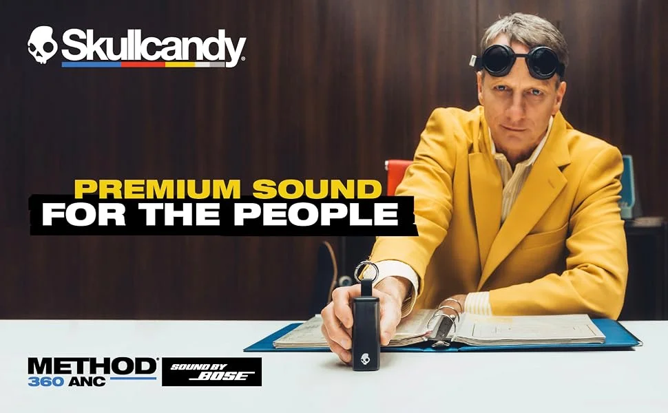 سماعات أذن لاسلكية Skullcandy Method 360 ANC بصوت Bose، أسود حقيقي - Image 12