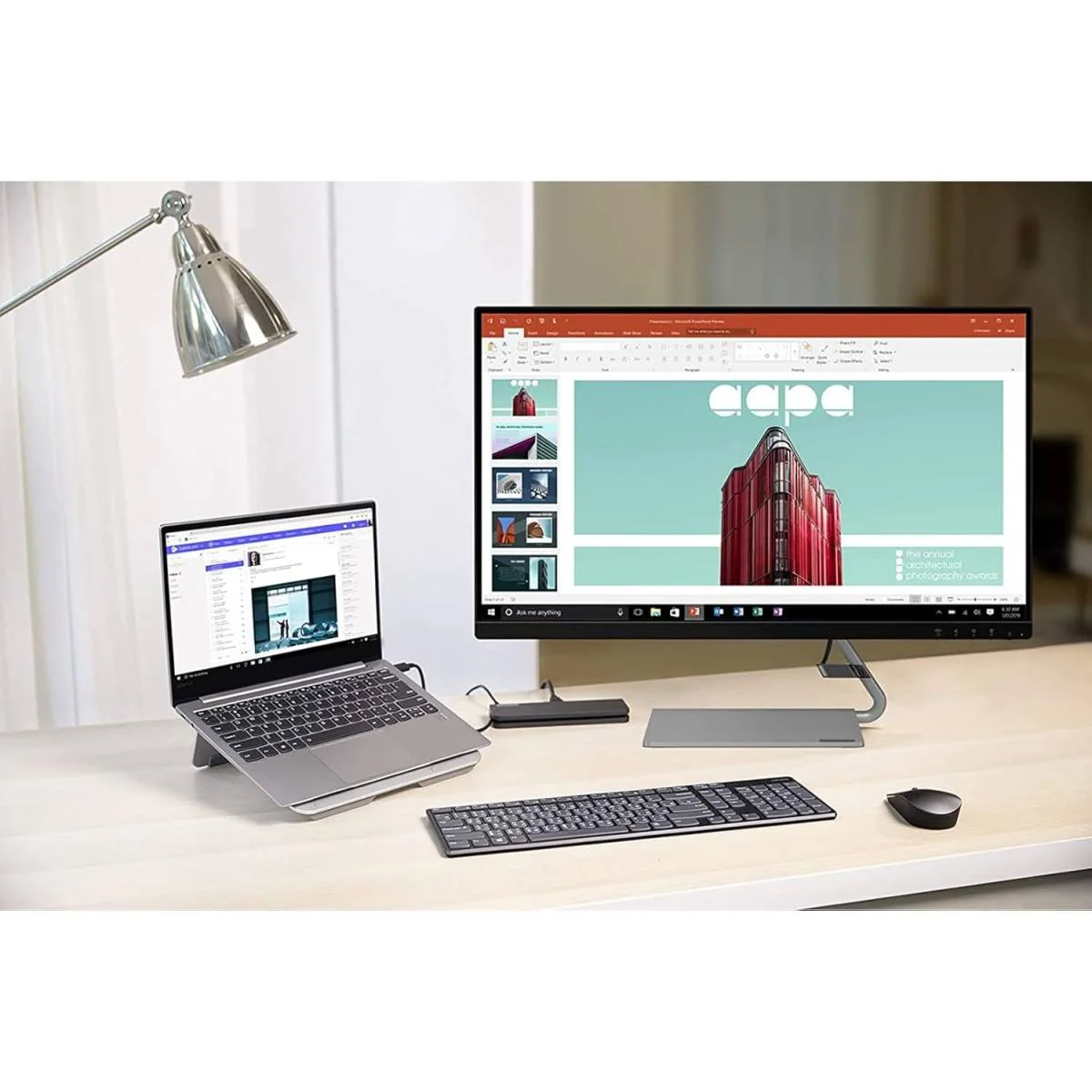 حامل لابتوب Lenovo محمول من الألمنيوم لأجهزة حتى 15.6 إنش - Image 6