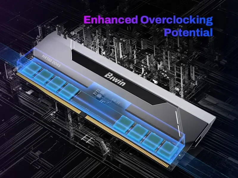 رام Biwin Opal HX100 سعة 32GB (16x2GB) DDR5 بسرعة 6000MHz CL28 - Image 4