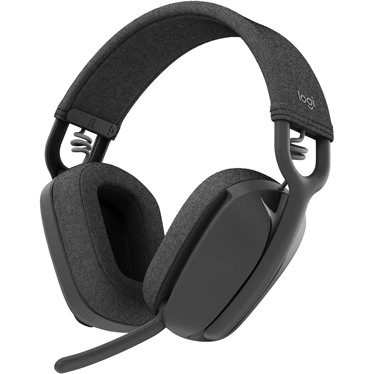 سماعة رأس Logitech Zone Vibe 100 خفيفة الوزن بتقنية Bluetooth وميكروفون عازل للضوضاء - Graphite