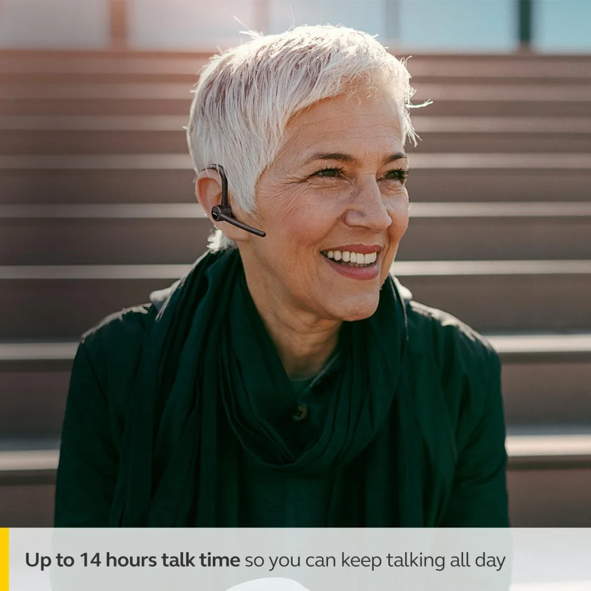 Jabra Talk 65 Wireless Mono Bluetooth Headset with Noise-Cancelling Microphones - Black - Thumbnail 3