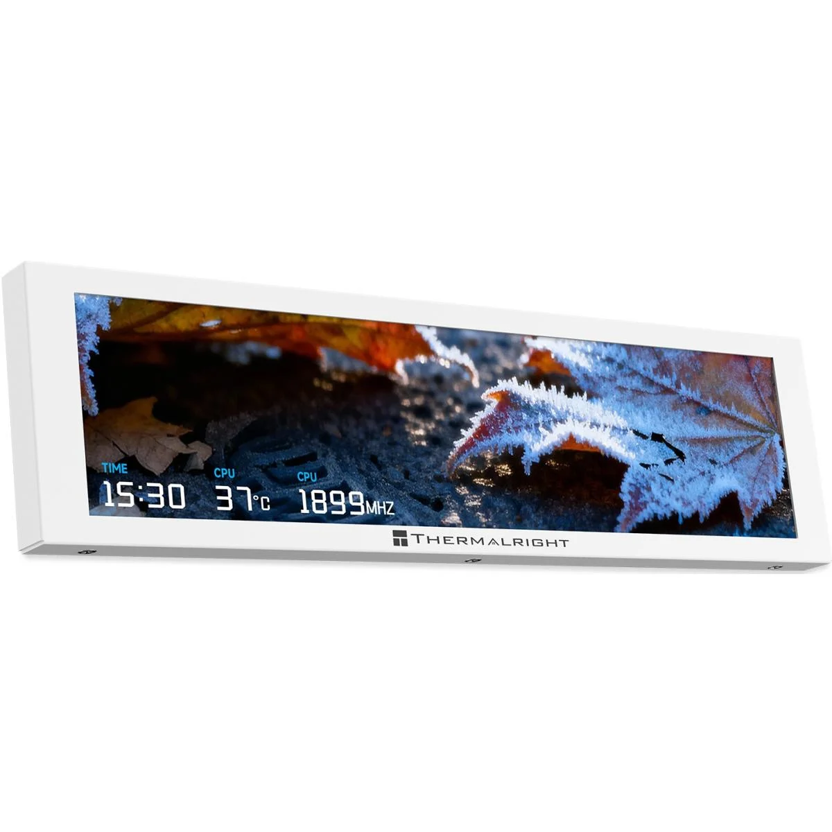 شاشة Thermalright Trofeo Vision IPS LCD مقاس 9.16 إنش بدقة 1920 × 480، USB-C، أبيض