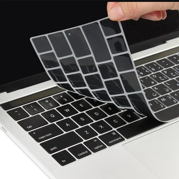Apple MacBook Keyboard Cover with Arabic Language for A1706, A1707, A2159, A1989, A1990