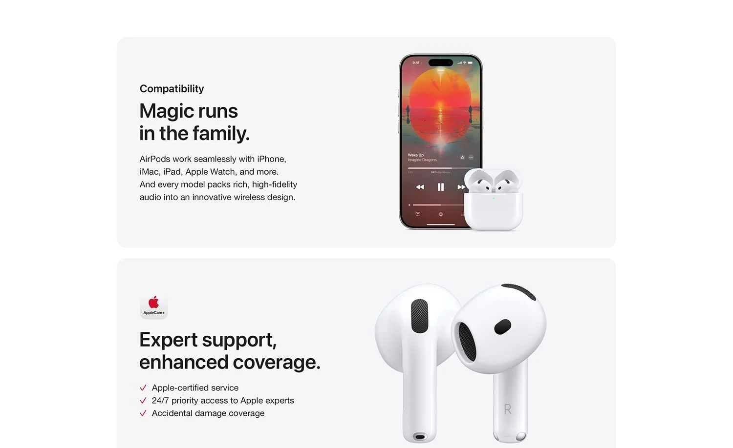 سماعات أذن لاسلكية Apple AirPods 4 مع علبة شحن USB-C - Thumbnail 14